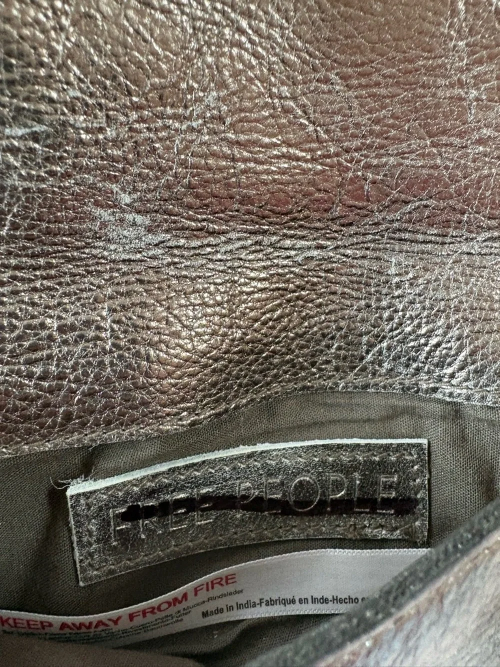 NWOT Free People Leather Bag Lanyard